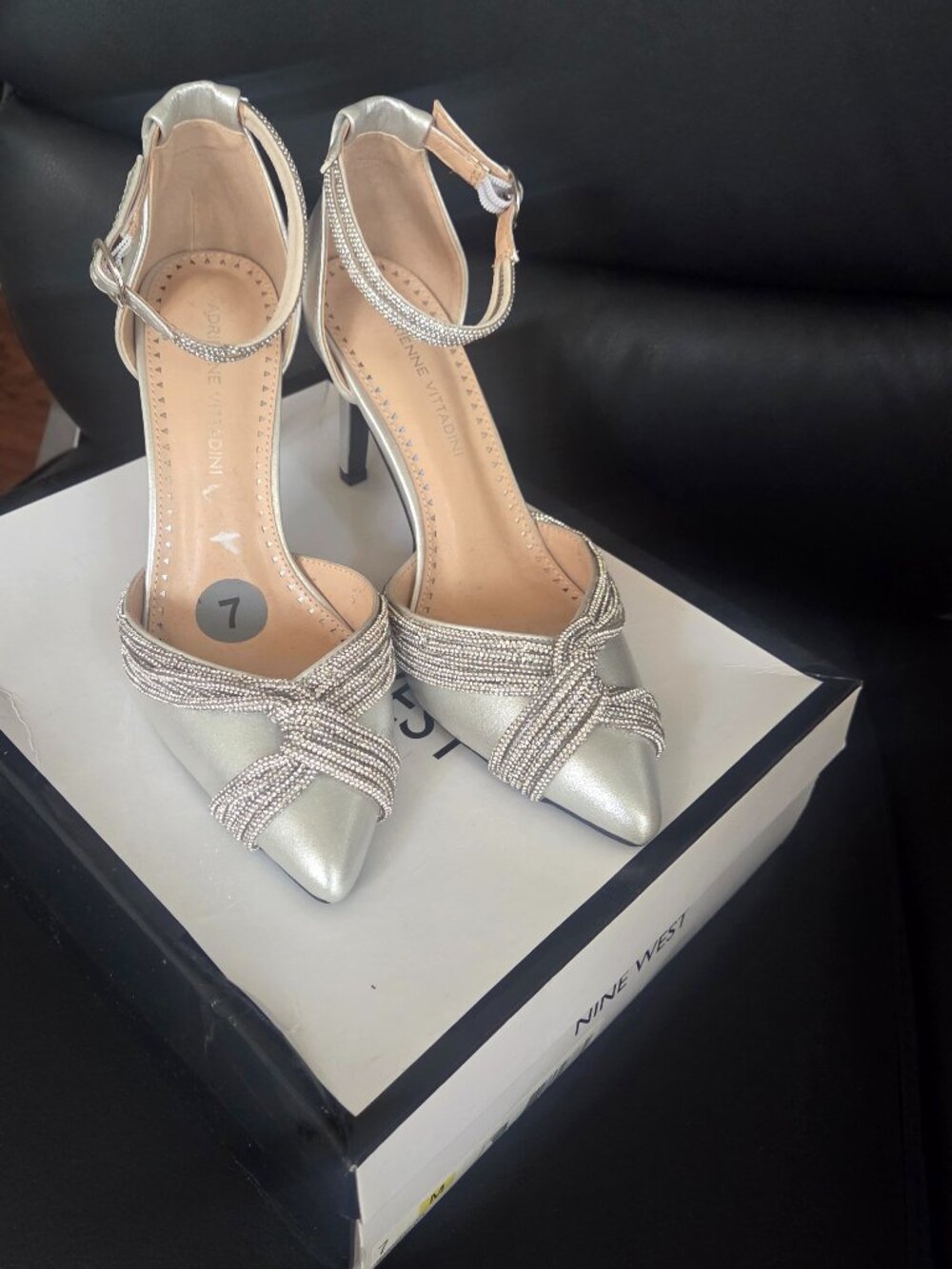 Silver Heels Pumps